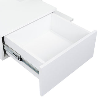 Mesa Flotante Recibidor Viena, Blanco, con un Cajón ZF