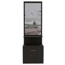 Mueble Multiusos Zaha, Wengue, con Espejo y Un Cajón Organizador