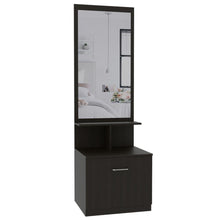 Mueble Multiusos Zaha, Wengue, con Espejo y Un Cajón Organizador