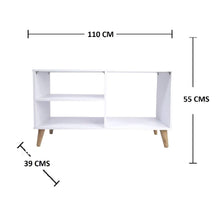 Mesa De Televisión 50´King (60x110x39) Blanco.