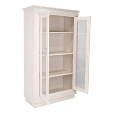 Mueble Multiusos Nereida, Blanco Nevado, con Dos Puertas Abatibles y Múltiples Entrepaños