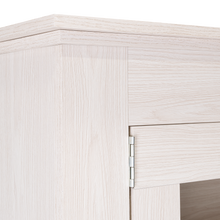 Mueble Multiusos Nereida, Blanco Nevado, con Dos Puertas Abatibles y Múltiples Entrepaños