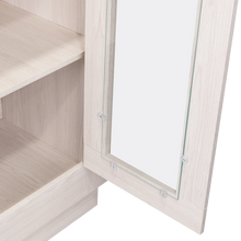 Mueble Multiusos Nereida, Blanco Nevado, con Dos Puertas Abatibles y Múltiples Entrepaños