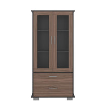 Mueble Multiusos Clasic, Wengue y Avelana, con Dos Cajones