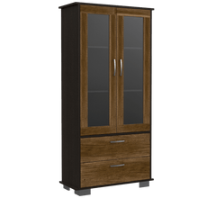 Mueble Multiusos Clasic, Wengue y Cobre, con Dos Cajones