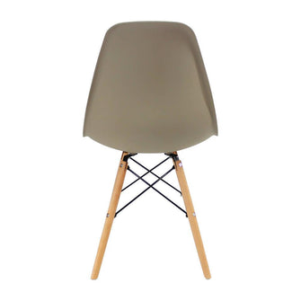 Kit por 6 sillas Eames Patas En Madera para comedor, sala, restaurante - Beige