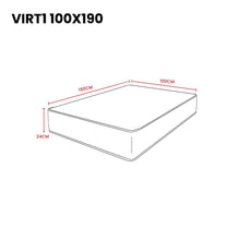 Combo para Habitación Elberk, Incluye Base Cama - Colchón - Mesa de Noche - Clóset y Repisa