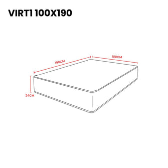 Combo para Habitación Bentor, Incluye Base Cama Sencilla y Colchón