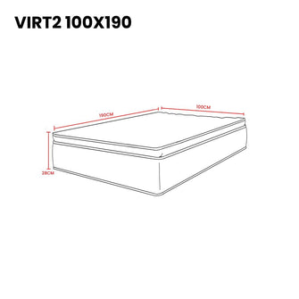 Combo para Habitación Mihai, Incluye Cama Sencilla y Colchón