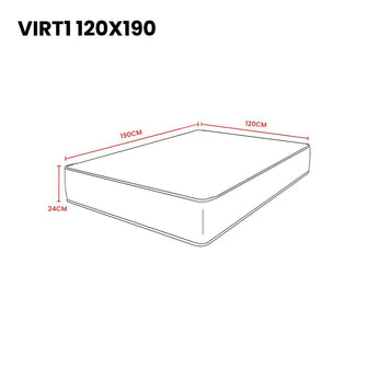 Combo Para Habitación Manzano, Incluye Base Cama - Colchón - Mesa de Noche - Organizador y Repisa