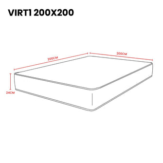 Combo para Habitación Wally, Incluye Base Cama Presidencial y Colchón