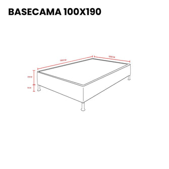 Combo para Habitación Oriel, Incluye Base Cama Sencilla y Colchón