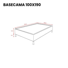 Combo Para Habitación Elberk, Incluye Base Cama - Colchón - Mesa de Noche - Closet y Repisa