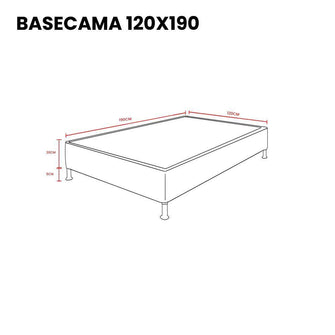 Combo Para Habitación Yuram, Incluye Base Cama - Colchón - Closet - Panel y Mesa de Noche