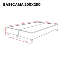 Base Cama Presidencial Woody, Gris Grafito, con Tendido de Tablas