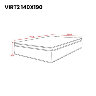 Combo Para Habitación Brisa, Incluye Cama Doble y Colchon 140x190