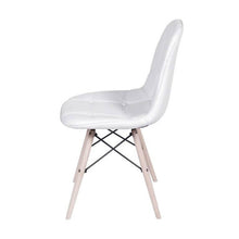 Silla Botones Eames Acolchada - Blanca