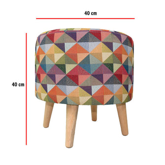 Combo Sala Colors Poltrona (88X59X55) + Banqueta Baul + Puff Colors.