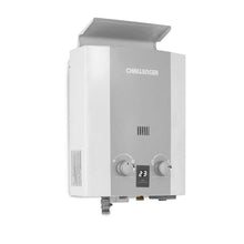 Calentador De Paso Gas Natural 5.5 Lt Tiro Natural Challenger, Color Blanco