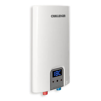 Calentador Digital Electrico De paso 8 Lt 220V Challenger, Color Blanco