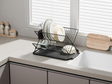 Escurridor De Platos Aqua, Negro, Metalico