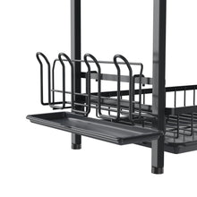 Escurridor De Platos Clarity, Negro, Metalico de 2 niveles
