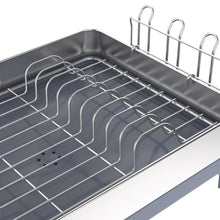 Escurridor De Platos Expandible Frescura, Gris Oscuro, en acero inoxidable
