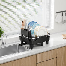 Escurridor De Platos Pureza, Negro, Metalico Cromado Expandible
