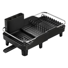 Escurridor De Platos Pureza, Negro, Metalico Cromado Expandible