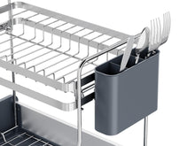 Escurridor De Platos Clariva, Gris Oscuro, de 2 niveles