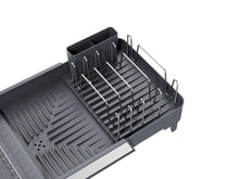 Escurridor De Platos Aquira, Gris Oscuro, Expandible con escurridor