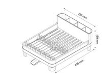 Escurridor De Platos Pureza, Gris Mate, en Acero inoxidable y Plastico