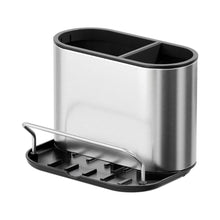 Dispensador Jabón de Platos Fluvora , Negro y Gris Metalizado, 3 en 1