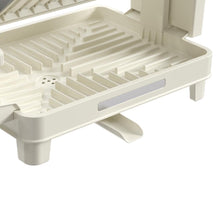 Escurridor De Platos Plegable Escurina, Taupe, de 2 niveles