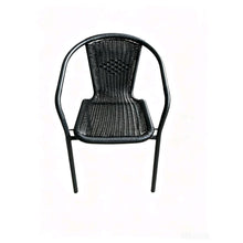 Juego de Terraza Rattan Bari, Color Negro