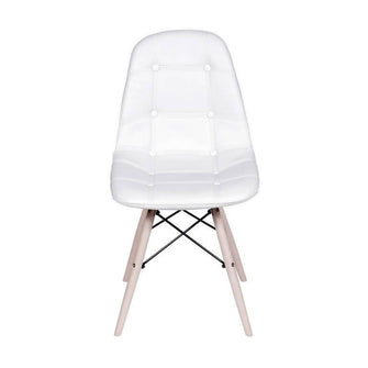 Silla Botones Eames Acolchada - Blanca