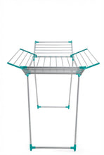 Tendedero de Piso Drymax, Gris y Azul, Plegable y Extendible