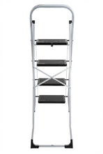Escalera Tubular Natura, Negro, Plagable de 4 niveles