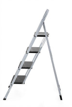 Escalera Tubular Natura, Negro, Plagable de 4 niveles
