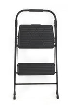 Escalera Tubular Andes, Negro, Plagable de 2 niveles