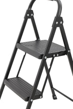 Escalera Tubular Andes, Negro, Plagable de 2 niveles