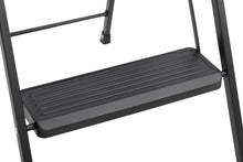 Escalera Tubular Alba, Negro, Plagable de 3 niveles