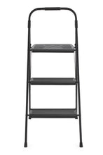Escalera Tubular Alba, Negro, Plagable de 3 niveles