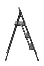 Escalera Tubular Alba, Negro, Plagable de 3 niveles