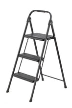 Escalera Tubular Alba, Negro, Plagable de 3 niveles