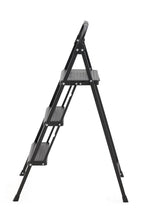 Escalera Tubular Alba, Negro, Plagable de 3 niveles