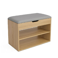 Mueble Organizador Zapatero-Baúl 43x60x30 Madera/Gris