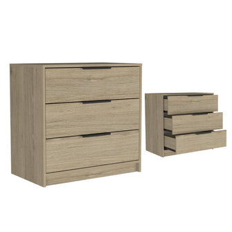 Organizador Wesley, Beige y Blanco, con Tres Cajones X2