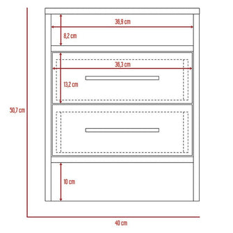 Combo para Habitación Febes, Incluye Cama y Mesa de Noche