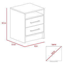 Combo para Habitación Febes, Incluye Cama y Mesa de Noche